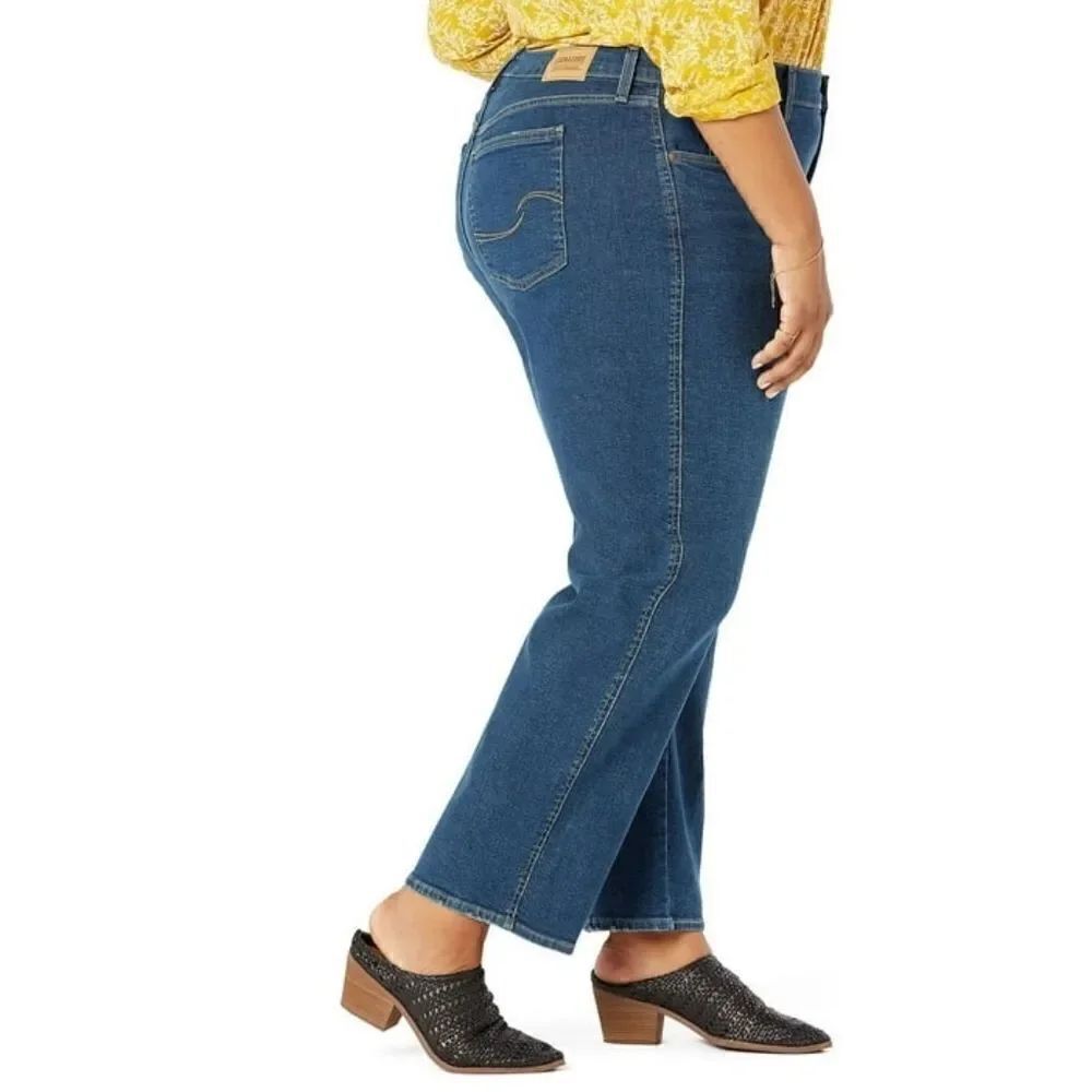 Signature levis strauss heritage high-rise straight jeans, 28W